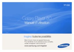 Samsung Galaxy Player 50 Manuel utilisateur