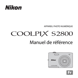 Nikon COOLPIX S2800 Manuel utilisateur