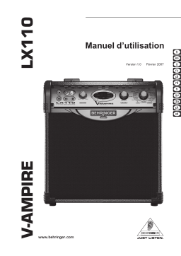 Behringer LX110 Manuel utilisateur