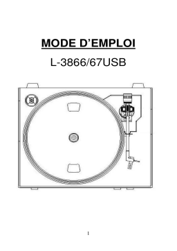 Lenco L-3867 USB Manuel utilisateur