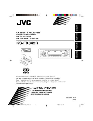 Manuel du propriétaire | JVC KS-FX842R Manuel utilisateur | Fixfr