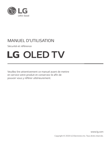 OLED55GX9LA | OLED65GX9LA | OLED77GX9LA | OLED65GX6LA | OLED77GX6LA | LG OLED55GX6LA Manuel du propriétaire | Fixfr