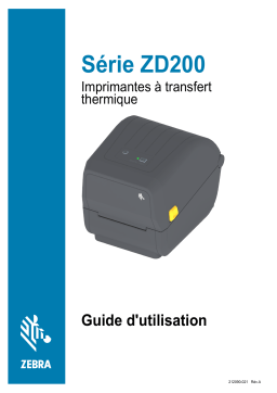 Zebra ZD200 TT Manuel utilisateur