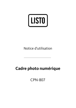 Listo CPN-807 Manuel utilisateur