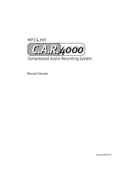 Terratec CAR4000 Manuel utilisateur