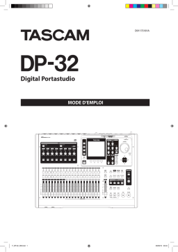 Tascam DP 32 Manuel utilisateur