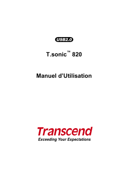 Transcend TS2GMP820 Manuel utilisateur