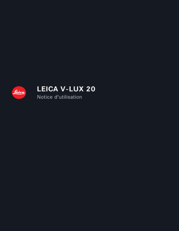 Mode d'emploi | Leica V-Lux 20 Manuel utilisateur | Fixfr