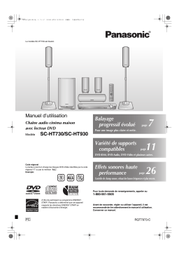 Panasonic SC-HT730 Manuel utilisateur