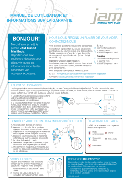 JAM HX-EP315 Transit Mini Manuel utilisateur