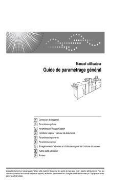 Ricoh Aficio MP 1350 Manuel utilisateur