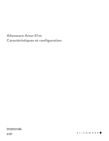 Alienware Area-51m Laptop Guide de démarrage rapide | Fixfr