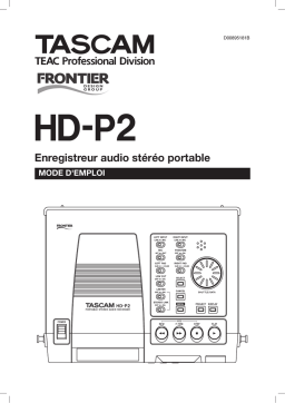 Tascam HD P2 Manuel utilisateur