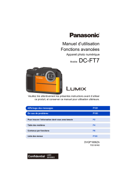 Panasonic DC FT7 Manuel utilisateur