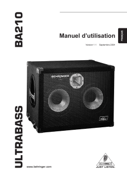 Behringer BA210 Manuel utilisateur