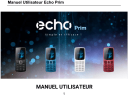 Echo Mobiles Prim Manuel utilisateur