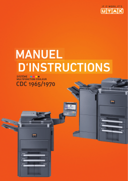 Utax CDC 1965 Copy System Manuel utilisateur