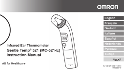 Omron Healthcare MC-521-E GentleTemp 521 Thermometer Manuel utilisateur