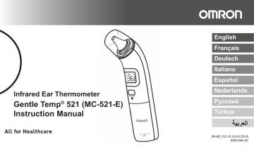 Omron Healthcare MC-521-E GentleTemp 521 Thermometer Manuel utilisateur | Fixfr