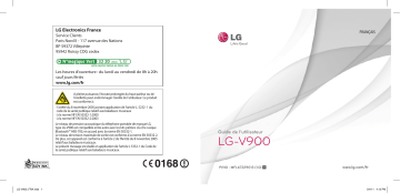 V900 | Mode d'emploi | LG Série Optimus Pad Manuel utilisateur | Fixfr