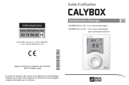 DELTA DORE CALYBOX 220 Manuel utilisateur