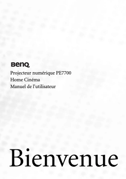 BenQ PE7700 Manuel utilisateur