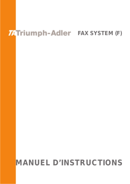 Utax CD 1035 Copy System Manuel utilisateur