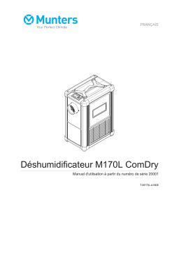 Munters T-M170L-A1808 Manuel du propriétaire