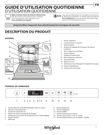 Mode d'emploi | Whirlpool WIO 3T126 PFE Manuel utilisateur | Fixfr