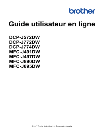 Manuel du propriétaire | Brother MFC-J895DW Manuel utilisateur | Fixfr