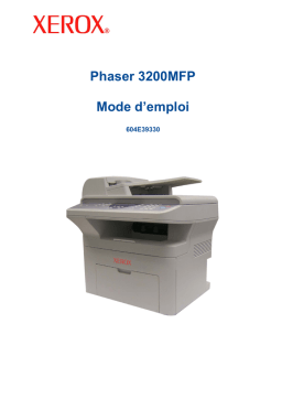 Xerox 3200MFP Phaser Mode d'emploi