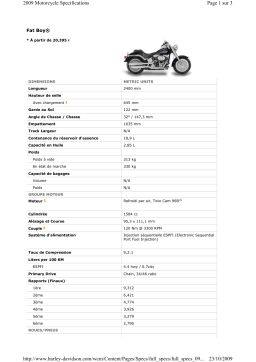 HARLEY-DAVIDSON FAT BOY Manuel utilisateur