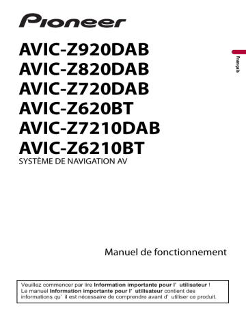 Manuel du propriétaire | Pioneer AVIC-Z7210DAB Manuel utilisateur | Fixfr