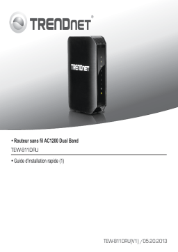 Trendnet TEW-811DRU AC1200 Dual Band Wireless Router Manuel utilisateur