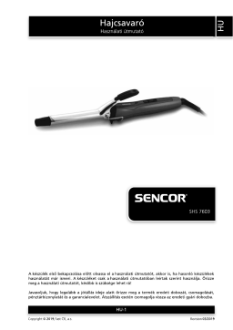 Sencor SHS 7603 Manuel utilisateur