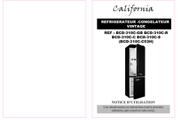 California BCD-310C-GB Réfrigérateur combiné Manuel utilisateur