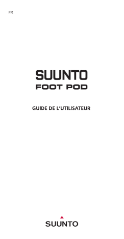 Mode d'emploi | Suunto Foot Pod Manuel utilisateur | Fixfr