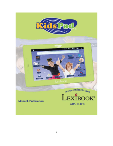 Kids Pad | Mode d'emploi | Lexibook MFC154 FR Manuel utilisateur | Fixfr