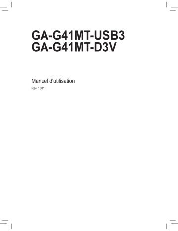 Manuel du propriétaire | Gigabyte GA-G41MT-D3V Manuel utilisateur | Fixfr