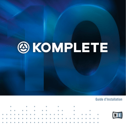 Native Instruments Komplete 10 Manuel utilisateur