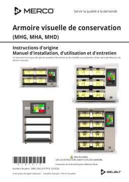 Merco Products Merco Visual Holding Cabinet (MHG, MHA, MHD, MHS) Manuel utilisateur