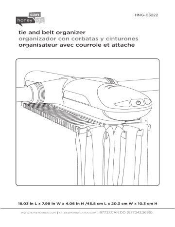 Honey-Can-Do HNG-03222 Installation manuel | Fixfr
