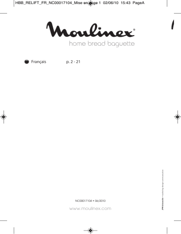 Moulinex OW503100 home bread baguette Manuel utilisateur | Fixfr