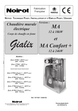 Noirot GIALIX MA CONFORT Manuel utilisateur