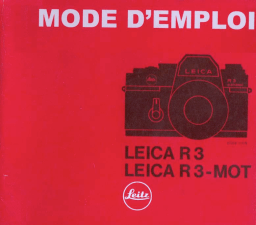 LEICA R3 mode d'emploi | Chat IA et PDF