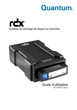 Quantum RDX Manuel utilisateur