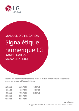 LG 55SM5B-B Manuel du propriétaire