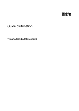 Lenovo ThinkPad X1 Manuel utilisateur