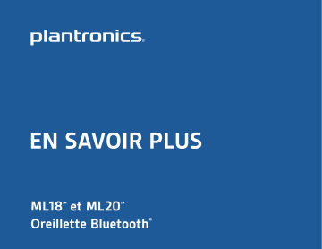 Manuel du propriétaire | Plantronics ML15 Manuel utilisateur | Fixfr