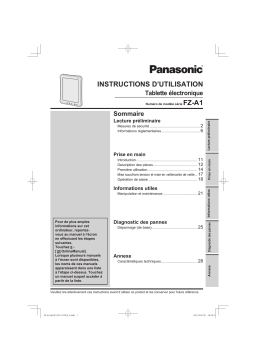 Panasonic FZ-A1 Manuel utilisateur